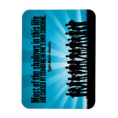 ラルフウォルド感動的エマーソン引用文「影」 マグネット (縦)