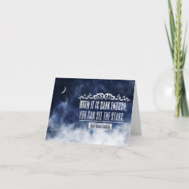 ラルフウォルド感動的エマーソン引用文"星" サンキューカード