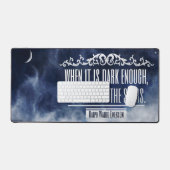 ラルフウォルド感動的エマーソン引用文"星" デスクマット (キーボード&マウス)