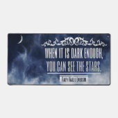 ラルフウォルド感動的エマーソン引用文"星" デスクマット (正面)