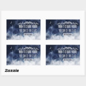 ラルフウォルド感動的エマーソン引用文"星" 長方形シール (シート)