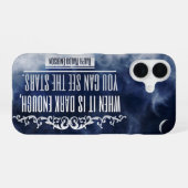 ラルフウォルド感動的エマーソン引用文"星" iPhone 16ケース (裏面横)