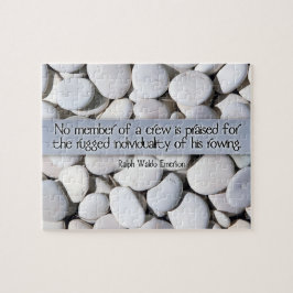 ラルフウォルド感動的引用文「クルー」 ジグソーパズル