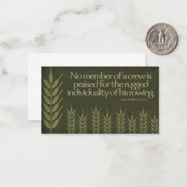 ラルフウォルド感動的引用文「クルー」 ノートカード