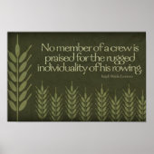 ラルフウォルド感動的引用文「クルー」 ポスター (正面)