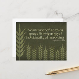 ラルフウォルド感動的引用文「クルー」 ポストカード