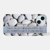 ラルフウォルド感動的引用文「クルー」 iPhone 15ケース (裏面横)