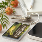 ラルフウォルド感動的引用文「トレイル」 キーホルダー (正面右)