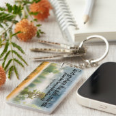 ラルフウォルド感動的引用文「トレイル」 キーホルダー (正面右)