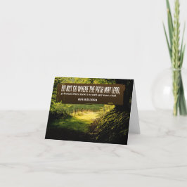 ラルフウォルド感動的引用文「トレイル」 サンキューカード