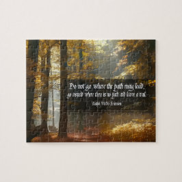 ラルフウォルド感動的引用文「トレイル」 ジグソーパズル