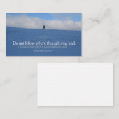 ラルフウォルド感動的引用文「トレイル」 ノートカード (正面/裏面)