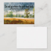 ラルフウォルド感動的引用文「トレイル」 ノートカード (正面/裏面)