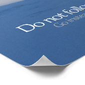 ラルフウォルド感動的引用文「トレイル」 ポスター (角)