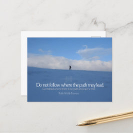 ラルフウォルド感動的引用文「トレイル」 ポストカード