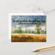 ラルフウォルド感動的引用文「トレイル」