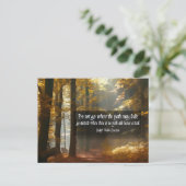 ラルフウォルド感動的引用文「トレイル」 ポストカード (スタンド正面)