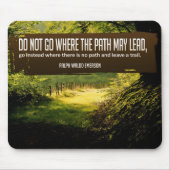 ラルフウォルド感動的引用文「トレイル」 マウスパッド (正面)