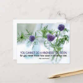 ラルフウォルド感動的引用文「親切」 ポストカード