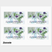 ラルフウォルド感動的引用文「親切」 長方形シール (シート)