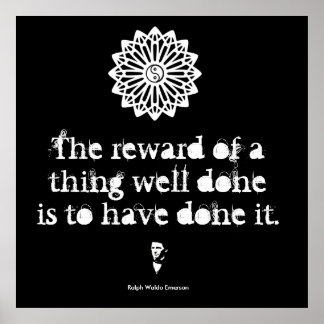 ラルフ・ウォルド・エマーソン – 知恵の言葉 ポスター