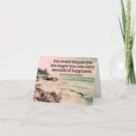 ラルフ・ウォルド・エマーソン inspirational 名言 幸福 サンキューカード