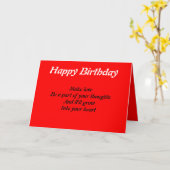 ラルフ・ステープルズの引用誕生日カード カード (黄色い花)