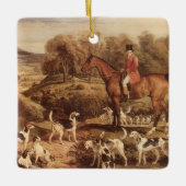 ラルフ・ラムトンと彼のハウンズby James Ward セラミックオーナメント (正面)