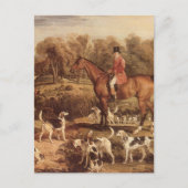 ラルフ・ラムトンと彼のハウンズby James Ward ポストカード (正面)