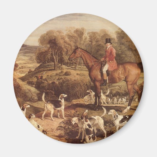 ラルフ・ラムトンと彼のハウンズby James Ward マグネット (正面)