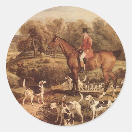 ラルフ・ラムトンと彼のハウンズby James Ward ラウンドシール (正面)