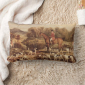 ラルフ・ラムトンと彼のハウンズby James Ward ランバークッション (ブランケット)