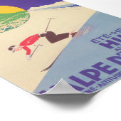 ラルペドエスフランスレトロヴィンテージスキーポスター ポスター (角)