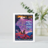 ラルートデアルプスヴィンテージポスターヨーロッパ ポストカード (スタンド正面)