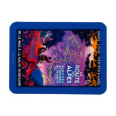 ラルートデアルプスヴィンテージポスターヨーロッパ マグネット (横)