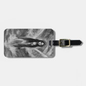 ラルーナダークエンジェルフェアリー女性ゴシックファンタジーアート ラゲッジタグ (正面横)