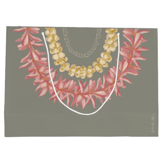 ラレイバイワンダーウィズアロハ ラージペーパーバッグ (裏面)