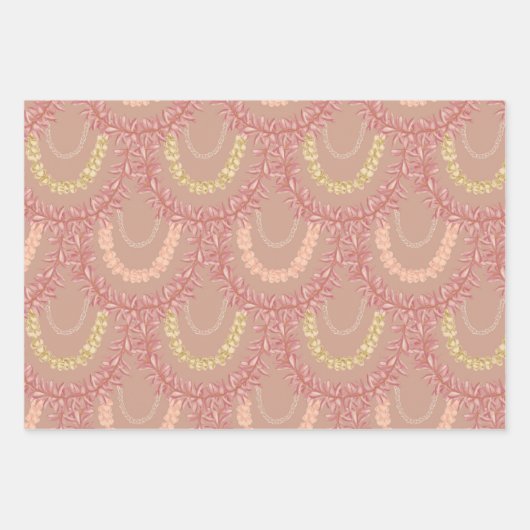 ラレイプルメリアバイローハワル ラッピングペーパーシート (正面)