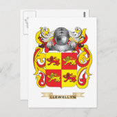 ラレウェリンコートオブアームズ(家紋) ポストカード (正面/裏面)