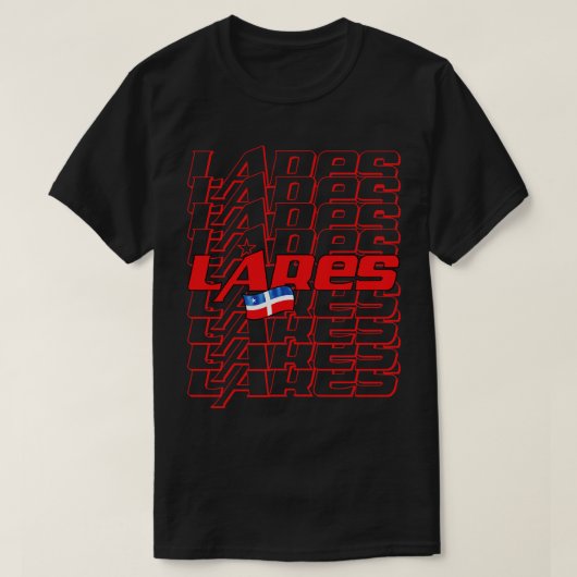 ラレスカスケード文字 Tシャツ (デザイン正面)