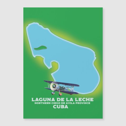 ラレチェキューバの湖の地図 (正面)