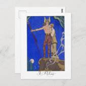 ラレトゥールファッションプレートバイジョージバービエ ポストカード (正面/裏面)