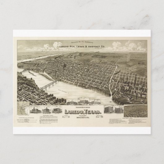 ラレドテキサス州1890年 ポストカード (正面)