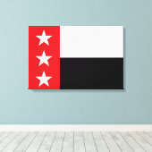 ラレド国旗(テキサス州) キャンバスプリント (インサイチュ (ウッドフロア))