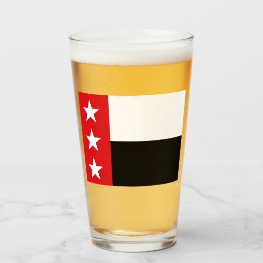 ラレド国旗(テキサス州) タンブラーグラス (ドリンク正面)