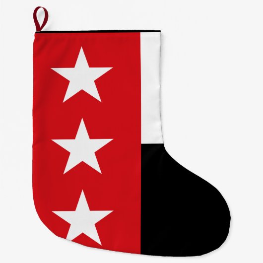 ラレド国旗(テキサス州) ラージクリスマスストッキング (正面)