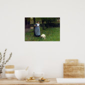 ラレンから子羊のアントン・マウヴ・ウーマン ポスター (キッチン)