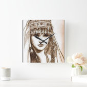 ラレーヌディヤ スクエア壁時計 (ホーム)