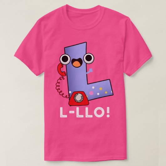 ラロおもしろいレターLプン1 Tシャツ (デザイン正面)