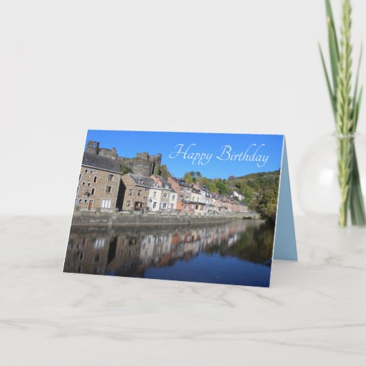 ラロシェアンアルデンヌビューベルギー誕生日 カード (正面)